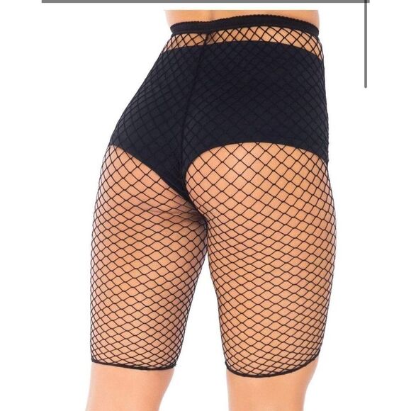 𝅺RAVE Festival Fishnet Biker Shorts - Picture 3 of 3